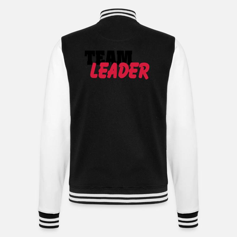 Team Leader - College Sweat Jacket - black/white