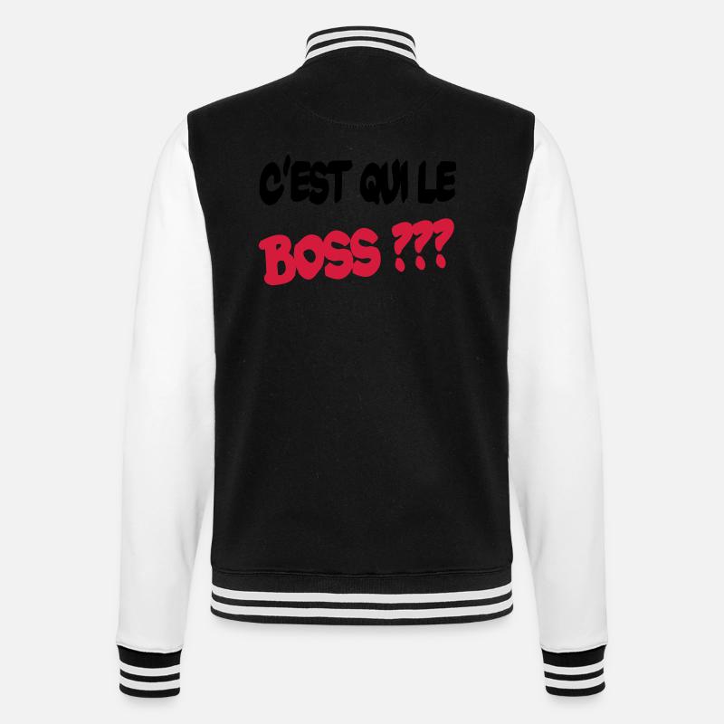 C'est qui le boss ? - Veste Teddy - noir/blanc