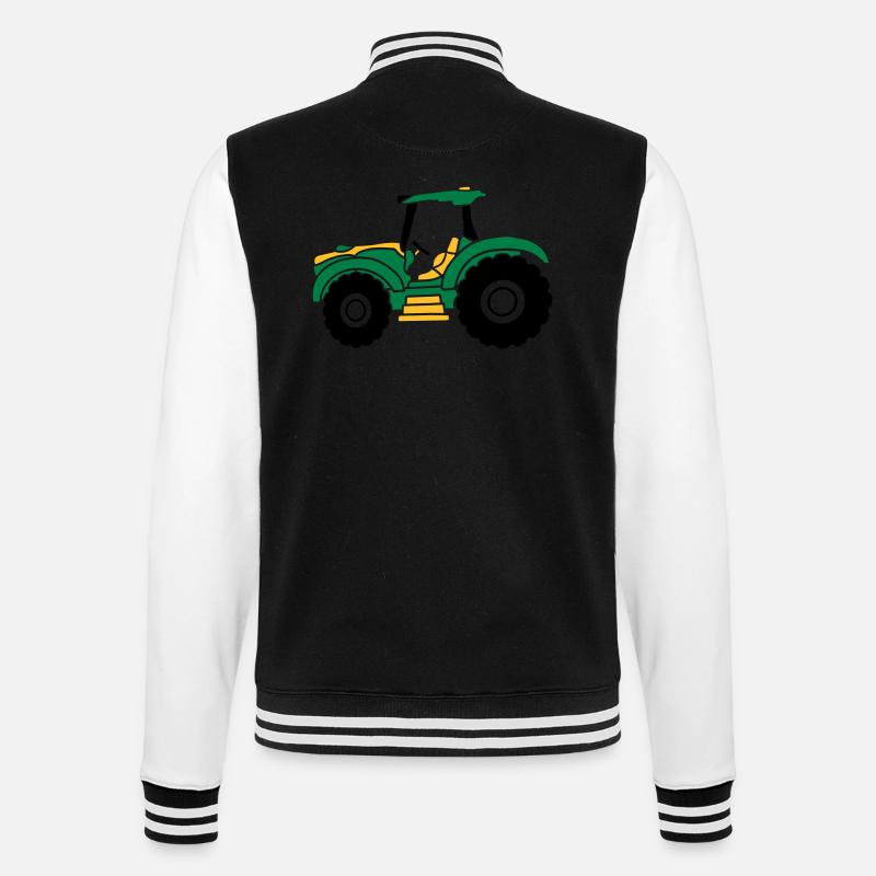 Conduite de tracteur agricole - Veste Teddy - noir/blanc