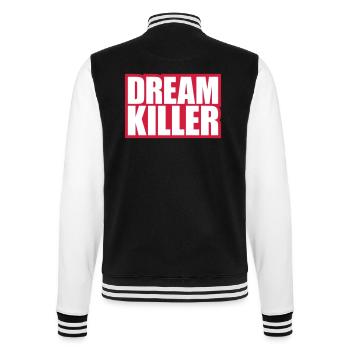 citation pessimiste tueur de rêves - Veste Teddy - noir/blanc - Dos - Marisol (170cm)