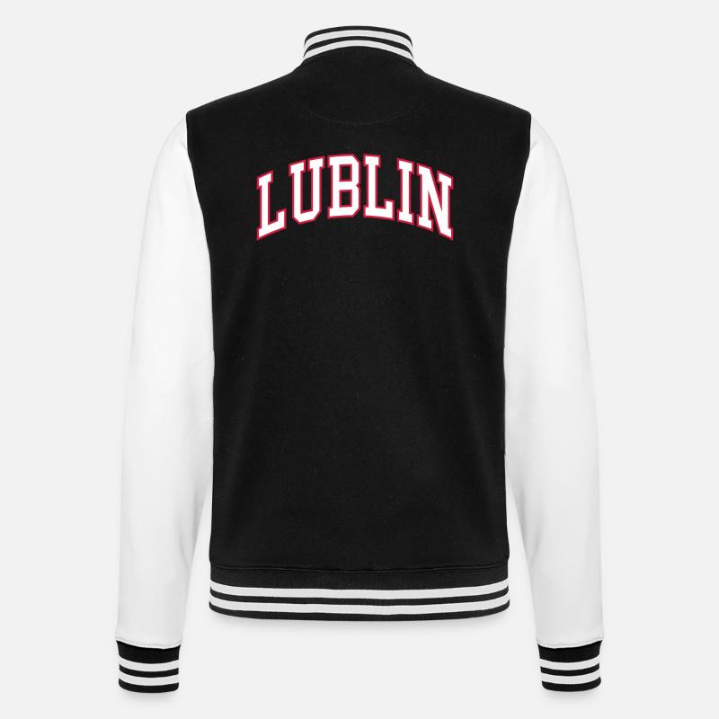 Lublin - Veste Teddy - noir/blanc