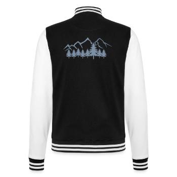 mountains - College-Sweatjacke - Schwarz/Weiß - Hinten - Marisol (170cm)