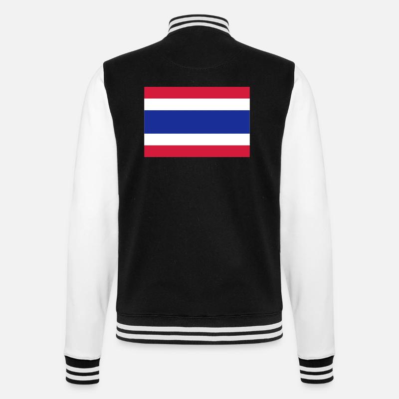 Thaïlande - Veste Teddy - noir/blanc