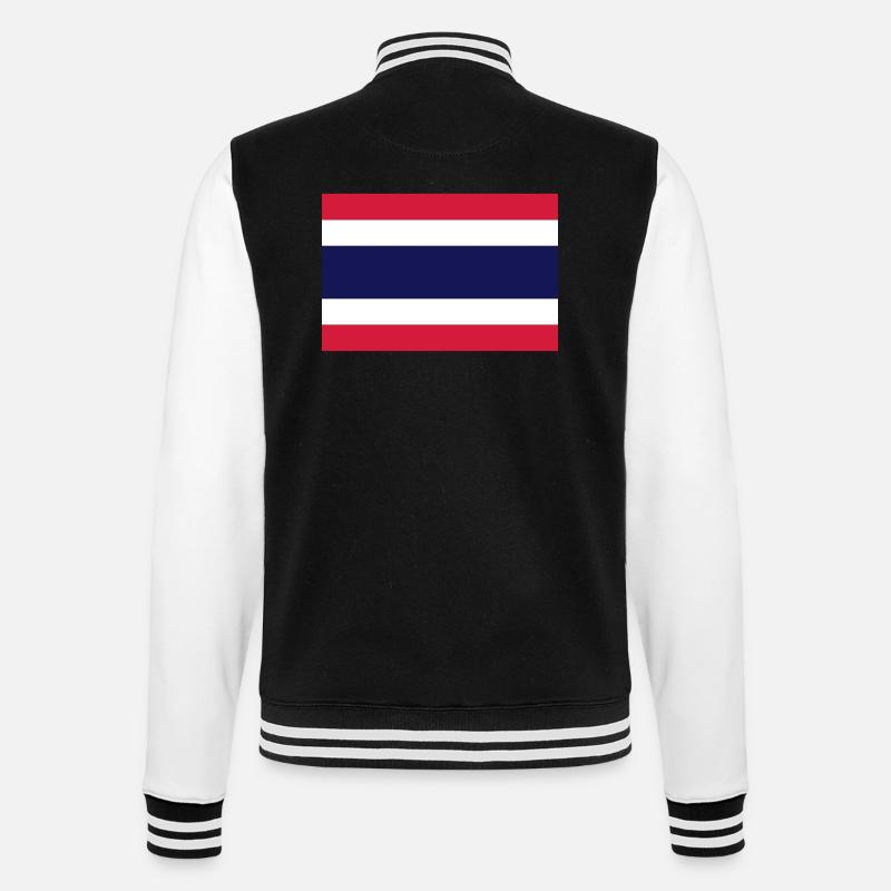 thailand - College-Sweatjacke - Schwarz/Weiß