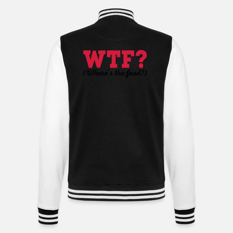 Koch - College-Sweatjacke - Schwarz/Weiß