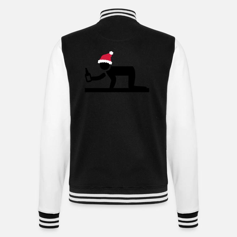 christmas - College Sweat Jacket - black/white