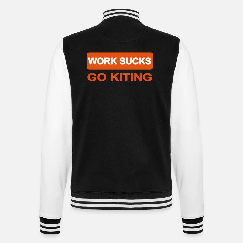 kiting - College Sweat Jacket - black/white