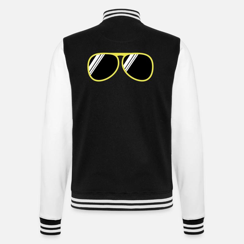 brille - Veste Teddy - noir/blanc