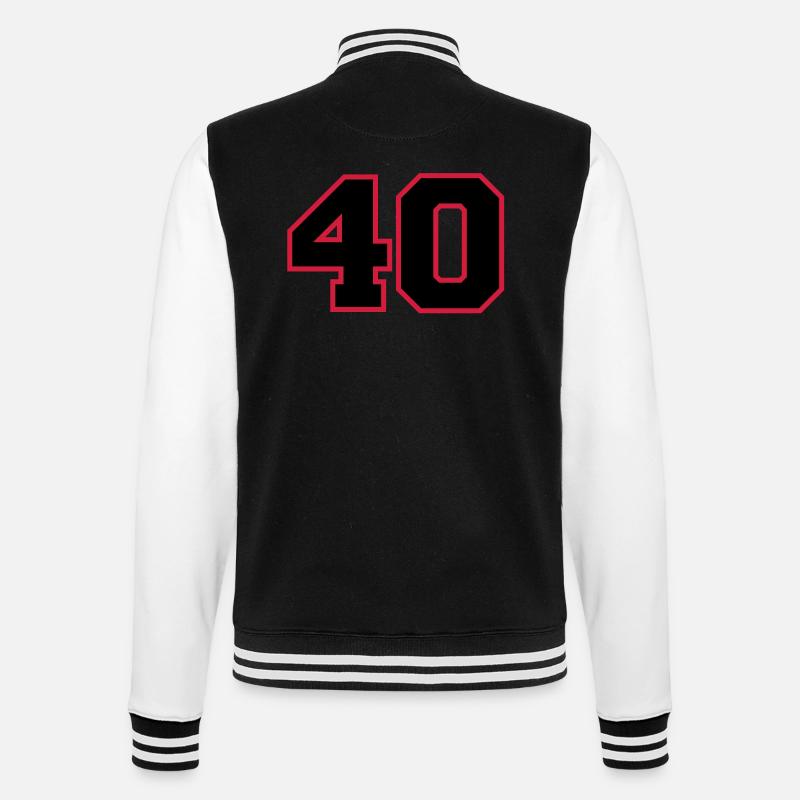 number40 - Veste Teddy - noir/blanc