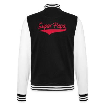 Super Papa ! - Veste Teddy - noir/blanc - Dos - Marisol (170cm)