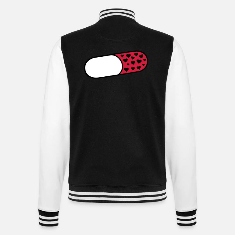 pill - College Sweat Jacket - black/white