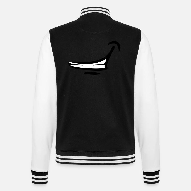 sourire de la bouche - Veste Teddy - noir/blanc