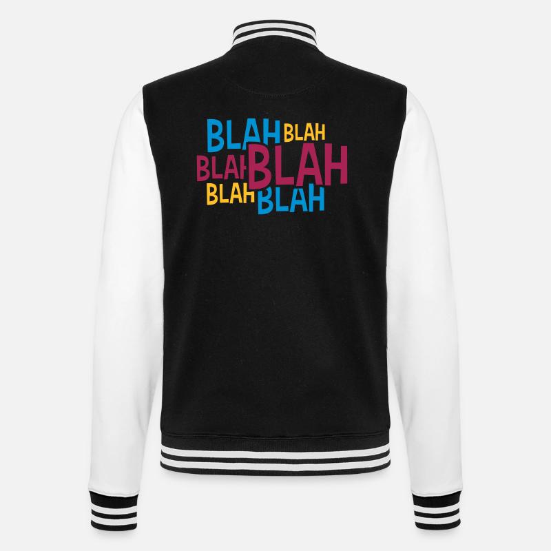 Comic Blah Coloré - Veste Teddy - noir/blanc