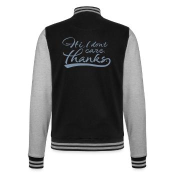 Salut je m’en fiche - Veste Teddy - noir/gris chiné - Dos - Marisol (170cm)