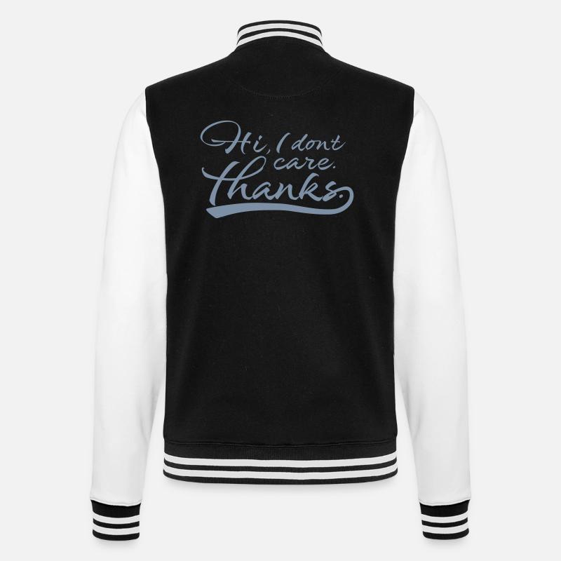 Salut je m’en fiche - Veste Teddy - noir/blanc