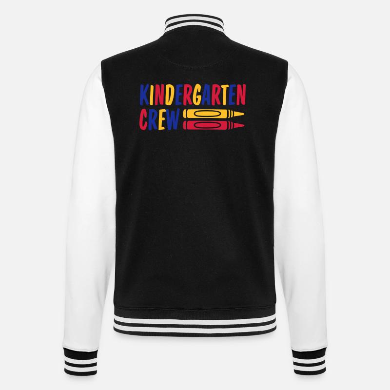 Wax Crayon Kindergarten Crew Crayon - College Sweat Jacket - black/white