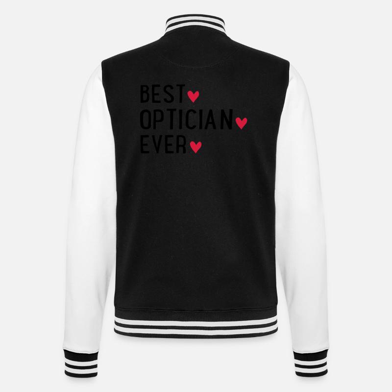 Opticien - Veste Teddy - noir/blanc