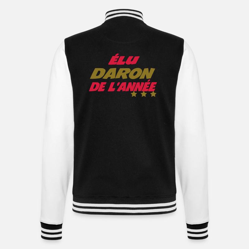Elu DARON de l'année - Veste Teddy - noir/blanc