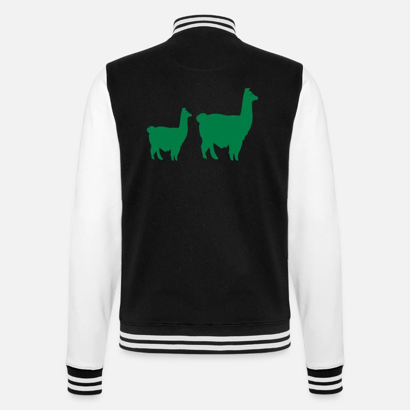 lama silhouette - College-Sweatjacke - Schwarz/Weiß