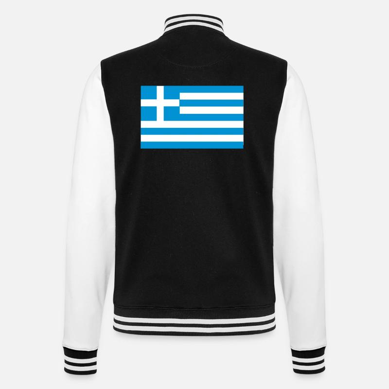 griechenland - College Sweat Jacket - black/white