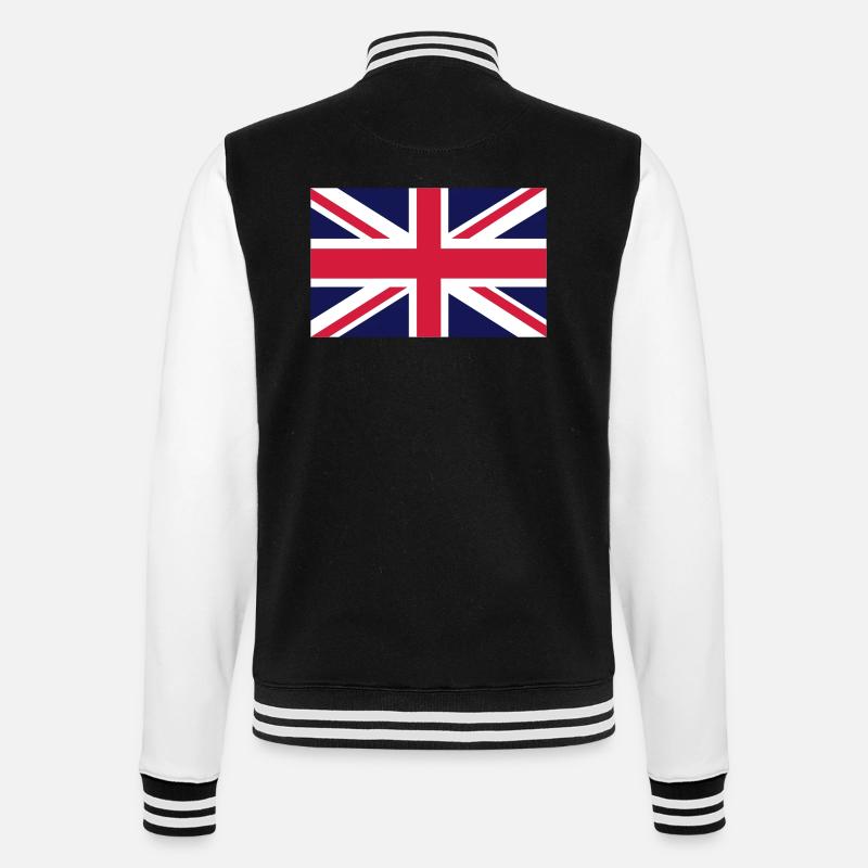 Drapeau britannique - Veste Teddy - noir/blanc
