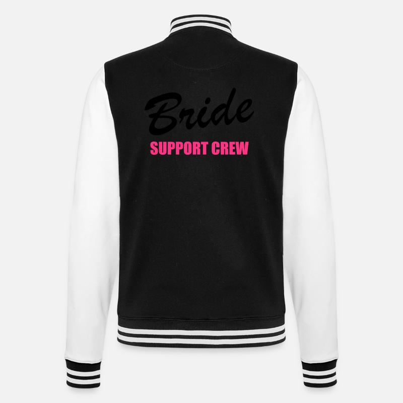 Bride Support Crew 2clr - College-Sweatjacke - Schwarz/Weiß