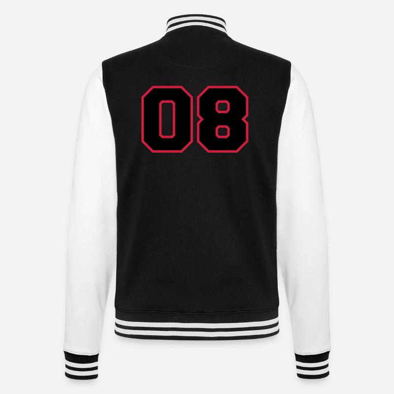 number08 - College Sweat Jacket - black/white