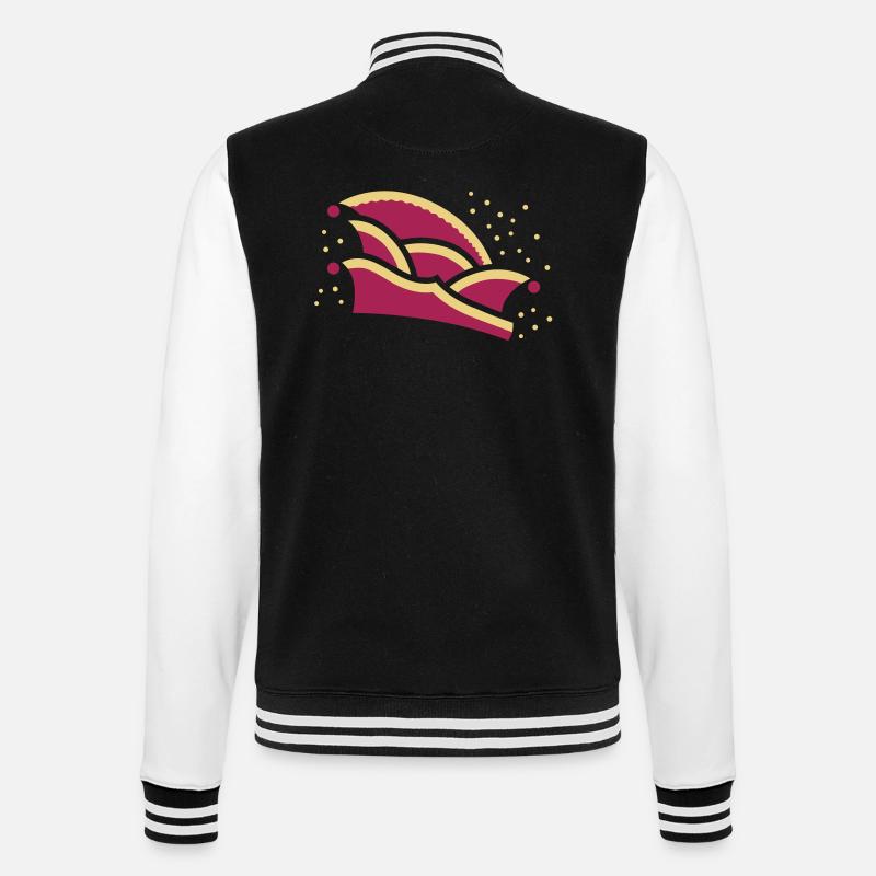 Narrekapp e 2C - College Sweat Jacket - black/white