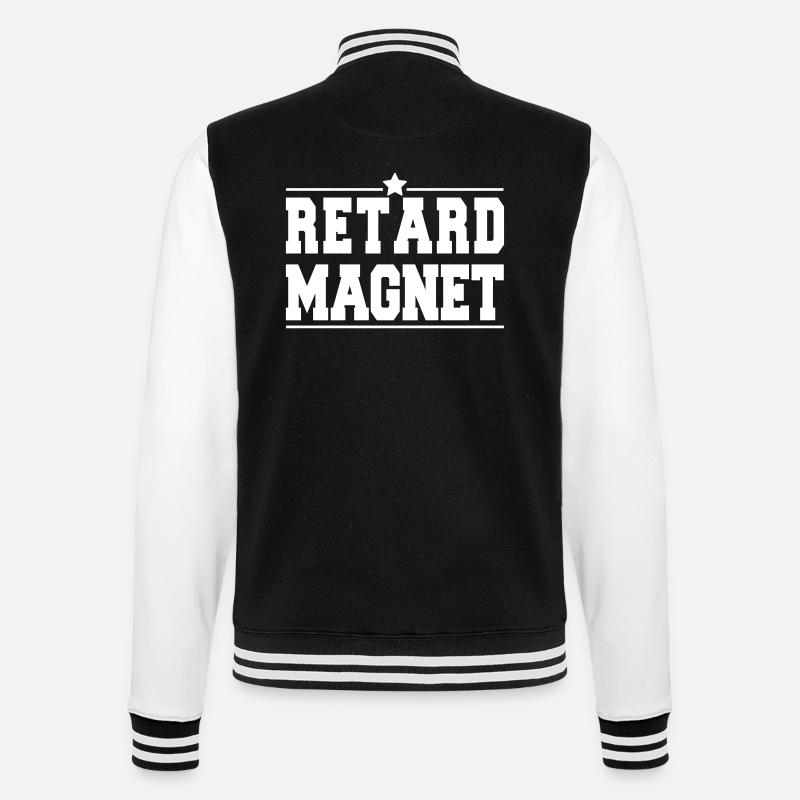 Stern RetardMagnet - College-Sweatjacke - Schwarz/Weiß