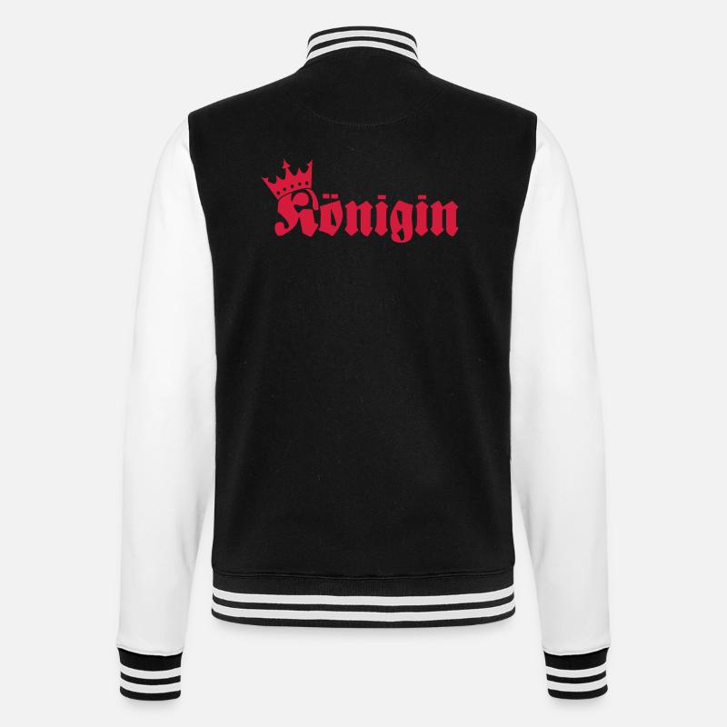 Königin - Veste Teddy - noir/blanc