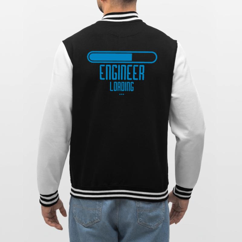 blue loading loading engineer please wait wa College Sweat Jacket