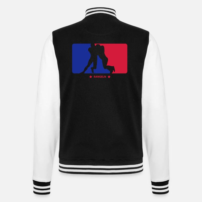 Jockeying - Veste Teddy - noir/blanc