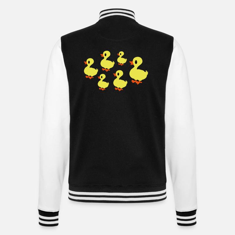 ducks - College Sweat Jacket - black/white