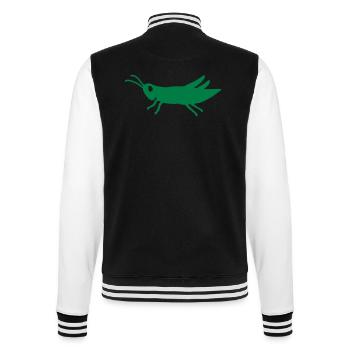 Grasshopper - College Sweat Jacket - black/white - Back - Marisol (170cm)