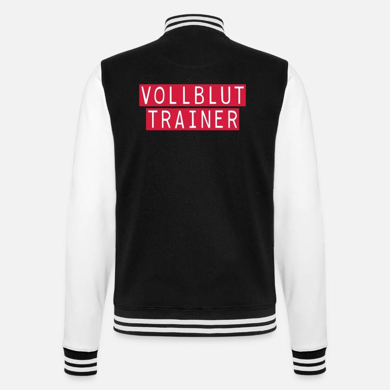 vollblut Trainer - College-Sweatjacke - Schwarz/Weiß