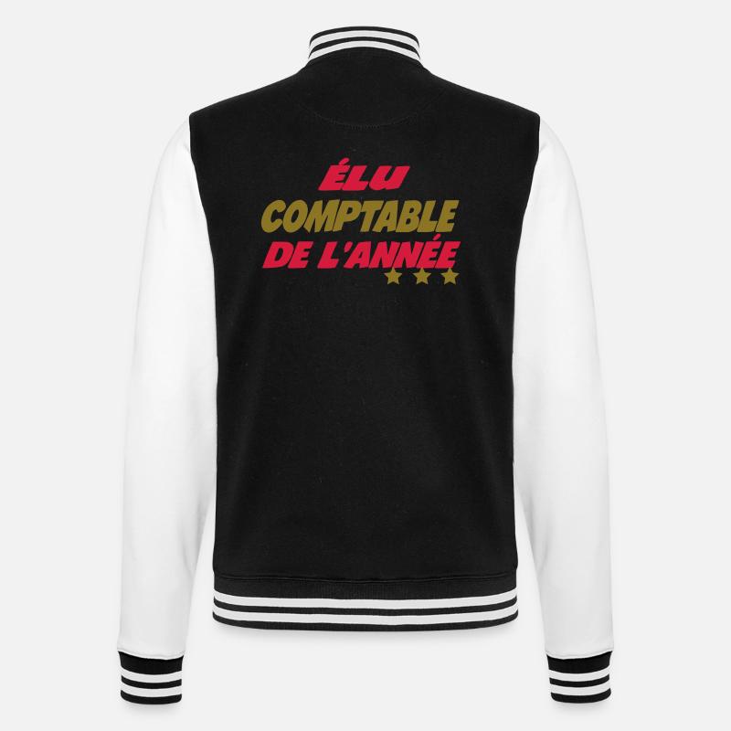 Elu comptable de l'année - Veste Teddy - noir/blanc