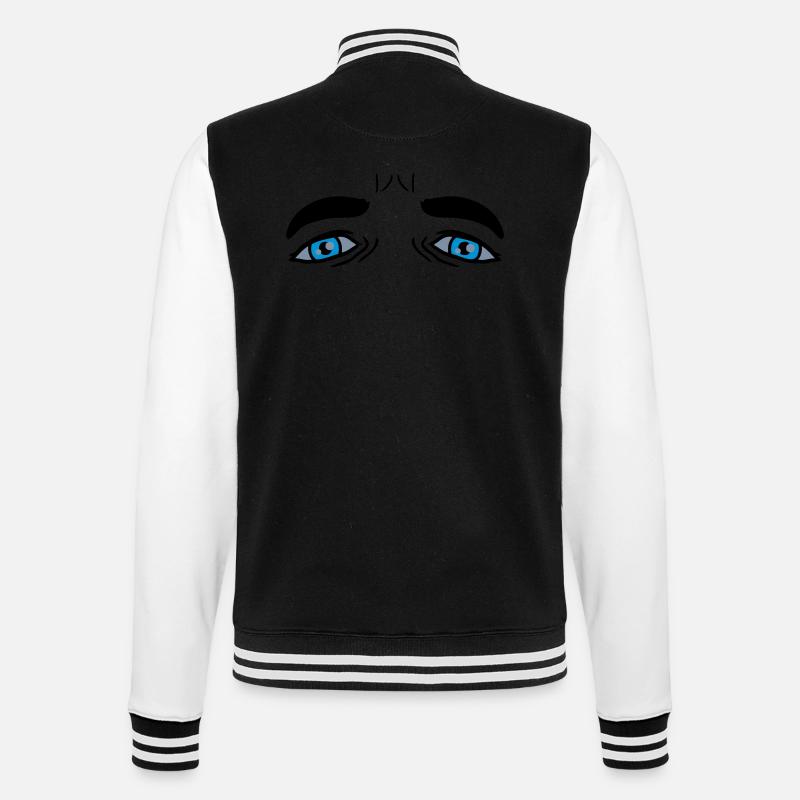 Conception Blue Sad Eyes - Veste Teddy - noir/blanc