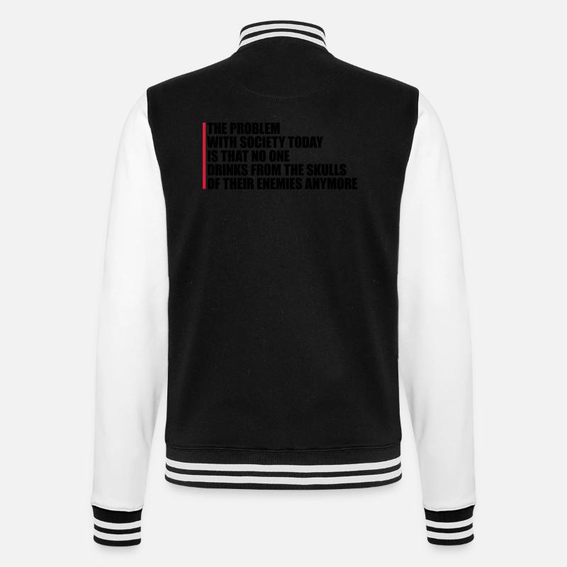 boissons de crânes ennemis - Veste Teddy - noir/blanc