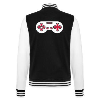 Conception Retro Gamer Controller - Veste Teddy - noir/blanc - Dos - Marisol (170cm)