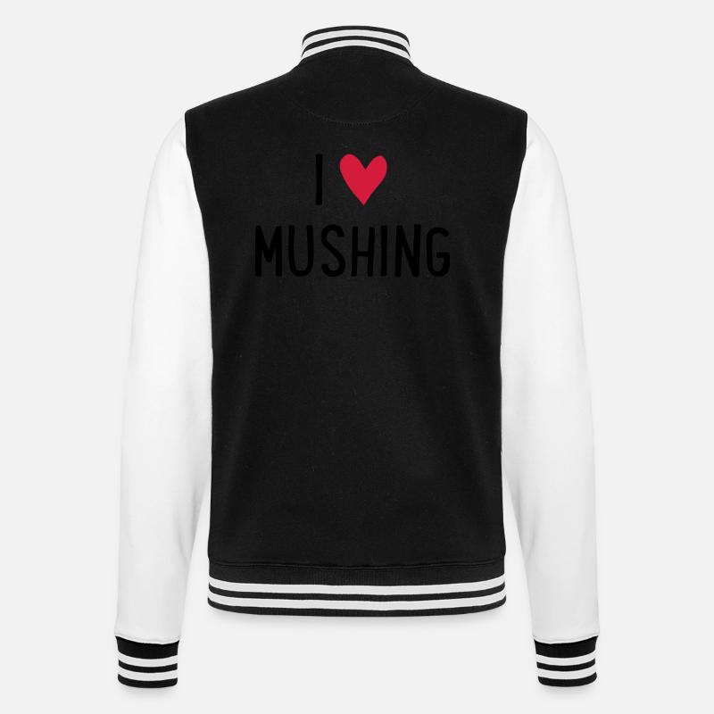 Mushing - Veste Teddy - noir/blanc