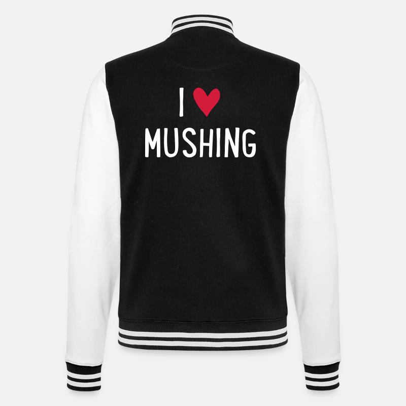 Mushing - Veste Teddy - noir/blanc