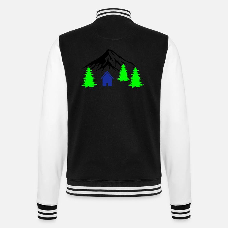 Cabane Berge - Veste Teddy - noir/blanc