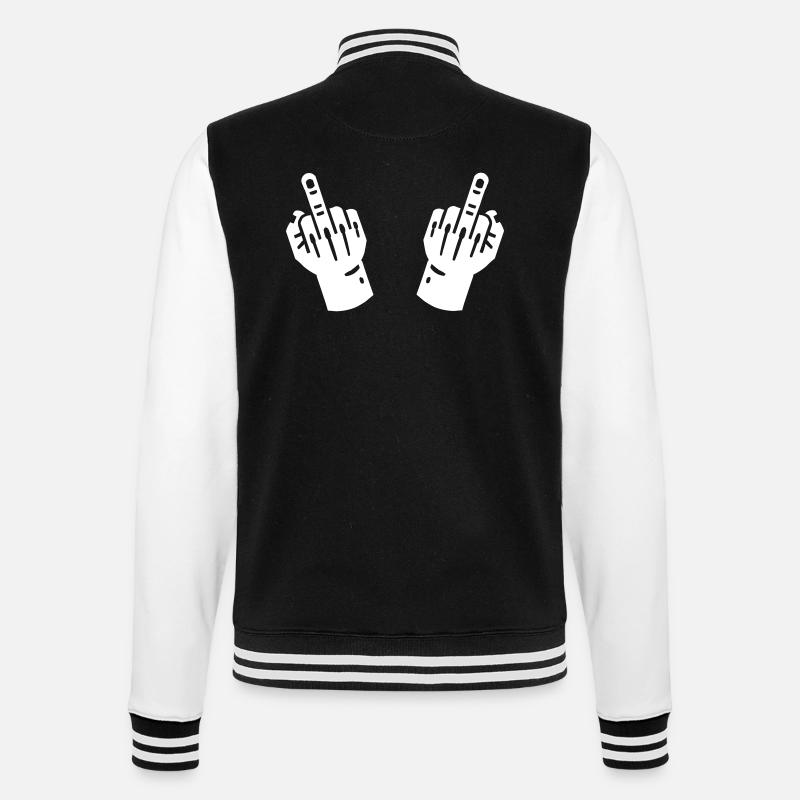 Main du majeur 2 - Veste Teddy - noir/blanc
