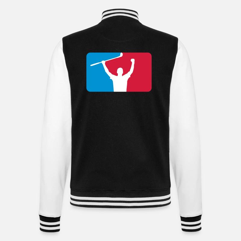 Golfer - College-Sweatjacke - Schwarz/Weiß