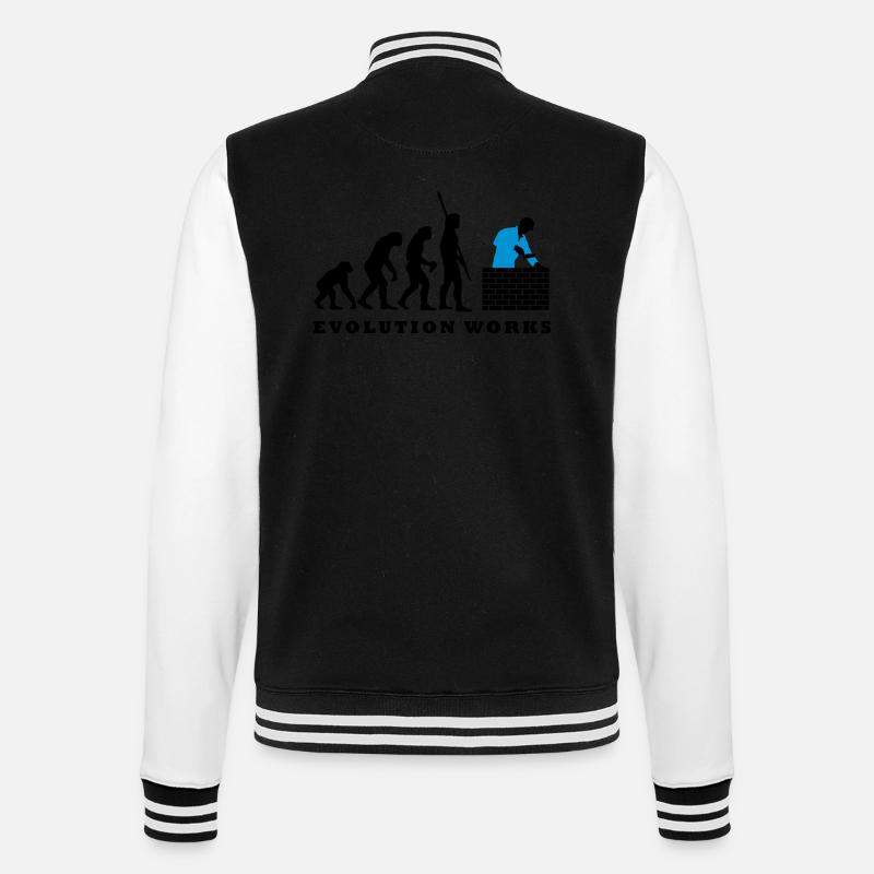 evolution_maurer_b_2c - Veste Teddy - noir/blanc