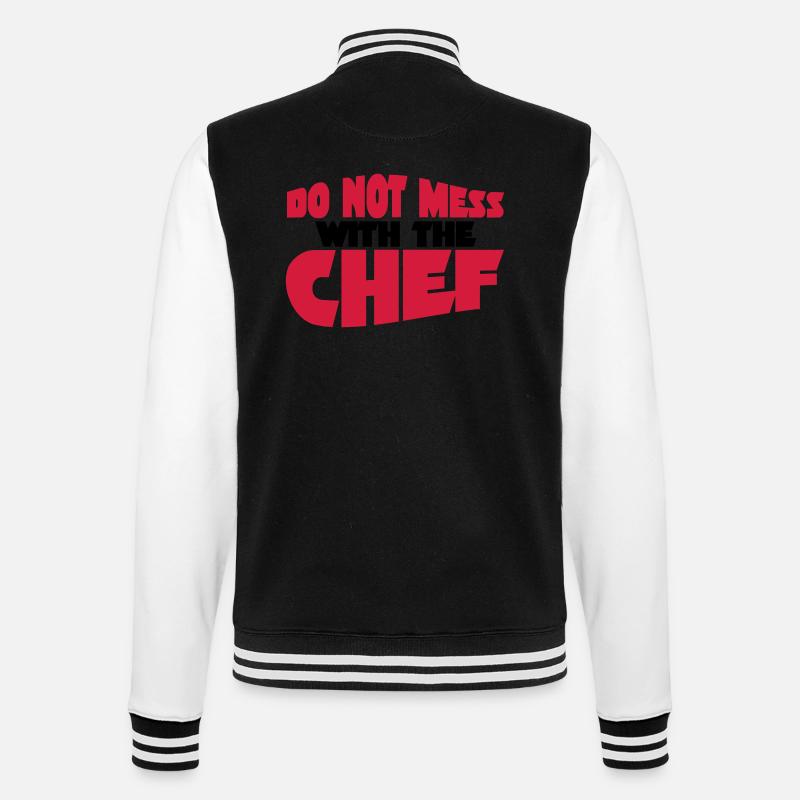 Chef - College-Sweatjacke - Schwarz/Weiß