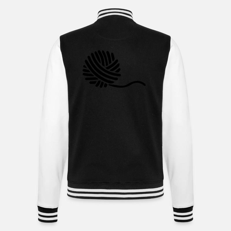 Wool Silhouette - College-Sweatjacke - Schwarz/Weiß