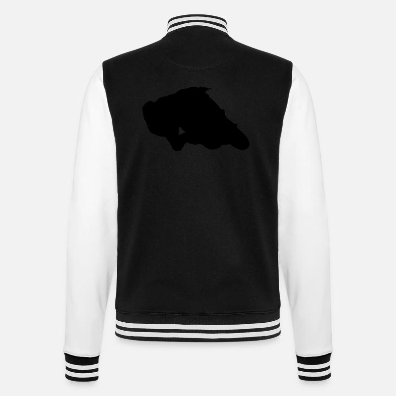 MotoGP # 1 - College-Sweatjacke - Schwarz/Weiß
