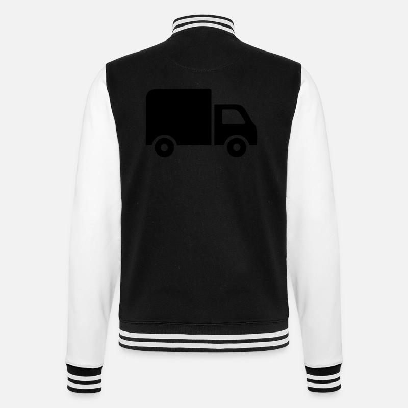 Camion - Veste Teddy - noir/blanc