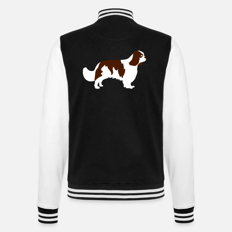 Cavalier King Charles Spaniel - College Sweat Jacket - black/white